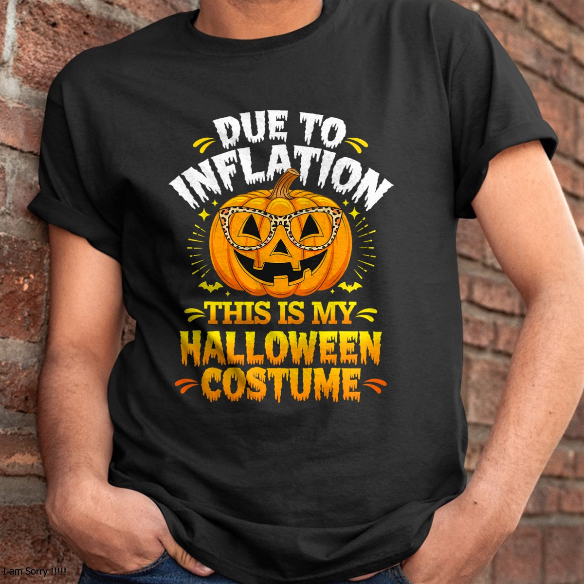 Hallowen Shirts for Family, Funny hallowen shirts, Hallowen Unisex T-Shirt/Hoodie/Sweatshirt HLT00 - Due To Inflation This Is My Halloween Custome Pumpkin Funny T-Shirt