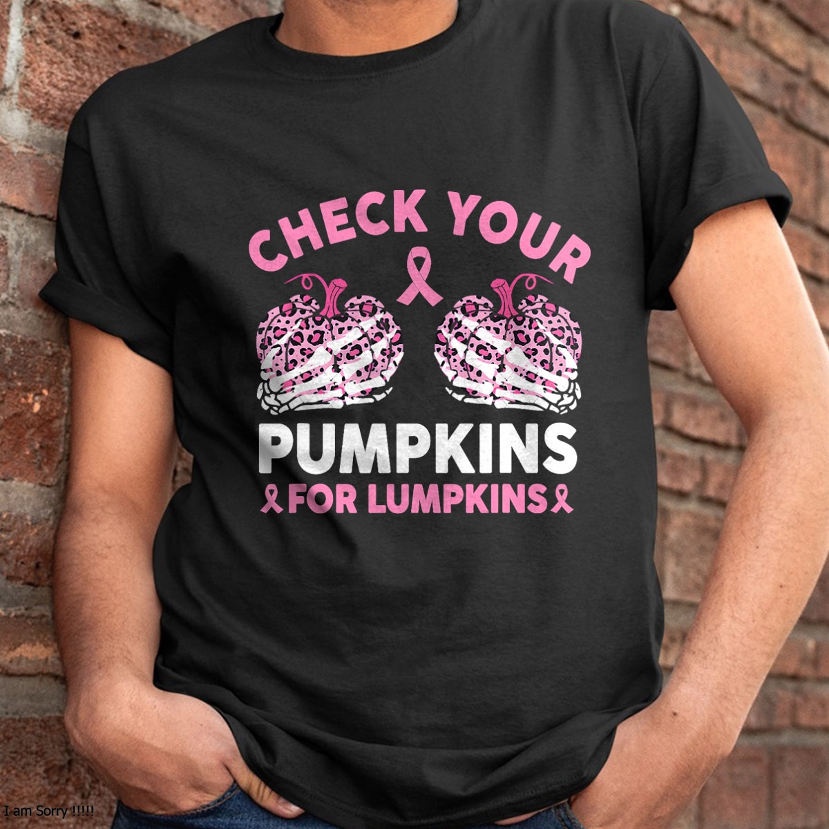 Hallowen Shirts for Family, Funny hallowen shirts, Hallowen Unisex T-Shirt/Hoodie/Sweatshirt HLT00 - Check Your Pumpkins Breast Cancer Awareness Halloween Women T-Shirt