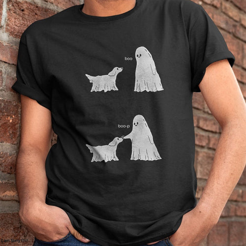 Hallowen Shirts for Family, Funny hallowen shirts, Hallowen Unisex T-Shirt/Hoodie/Sweatshirt HLT00 - Boo Boo-p Ghost Dog Halloween T-Shirt