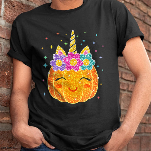 Hallowen Shirts for Family, Funny hallowen shirts, Hallowen Unisex T-Shirt/Hoodie/Sweatshirt HLT00 - Cute Unicorn Pumpkin Halloween Costume for Girl Kids Toddler T-Shirt