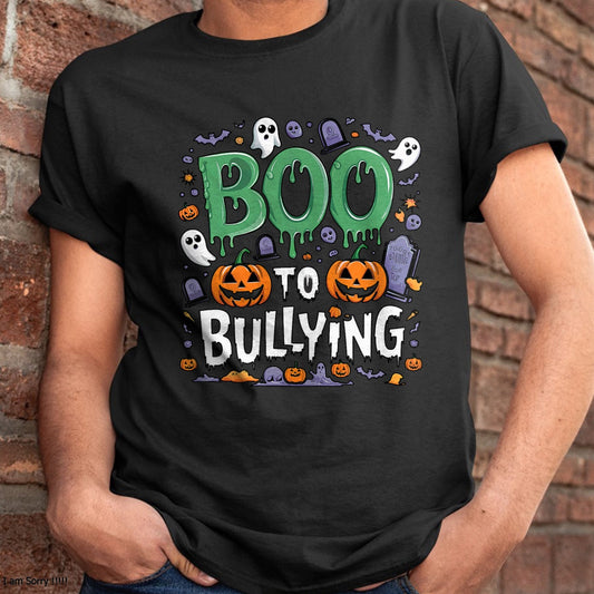 Hallowen Shirts for Family, Funny hallowen shirts, Hallowen Unisex T-Shirt/Hoodie/Sweatshirt HLT00 - Boo Anti Bullying Funny Halloween Orange Unity Day Boys T-Shirt