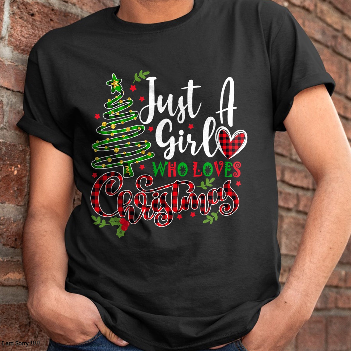 Christmas Shirts for Family, Funny christmas shirts, Christmas Unisex T-Shirt/Hoodie/Sweatshirt HLT00 - Just a Girl who Loves Christmas a Gift for XMAS Women Girls T-Shirt