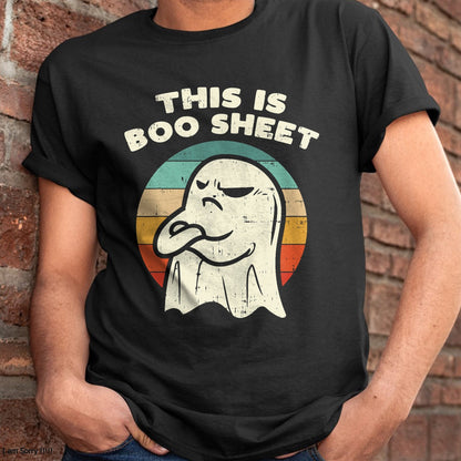 Hallowen Shirts for Family, Funny hallowen shirts, Hallowen Unisex T-Shirt/Hoodie/Sweatshirt HLT00 - This Is Boo Sheet Ghost Retro Halloween Costume Men Women T-Shirt