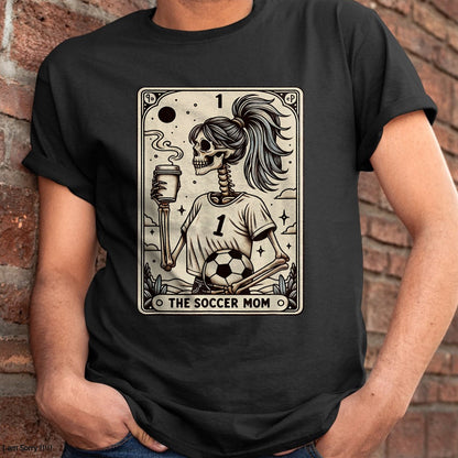 Hallowen Shirts for Family, Funny hallowen shirts, Hallowen Unisex T-Shirt/Hoodie/Sweatshirt HLT00 - Soccer Mom Tarot Card, Vintage Halloween Soccer Mama Sweatshirt