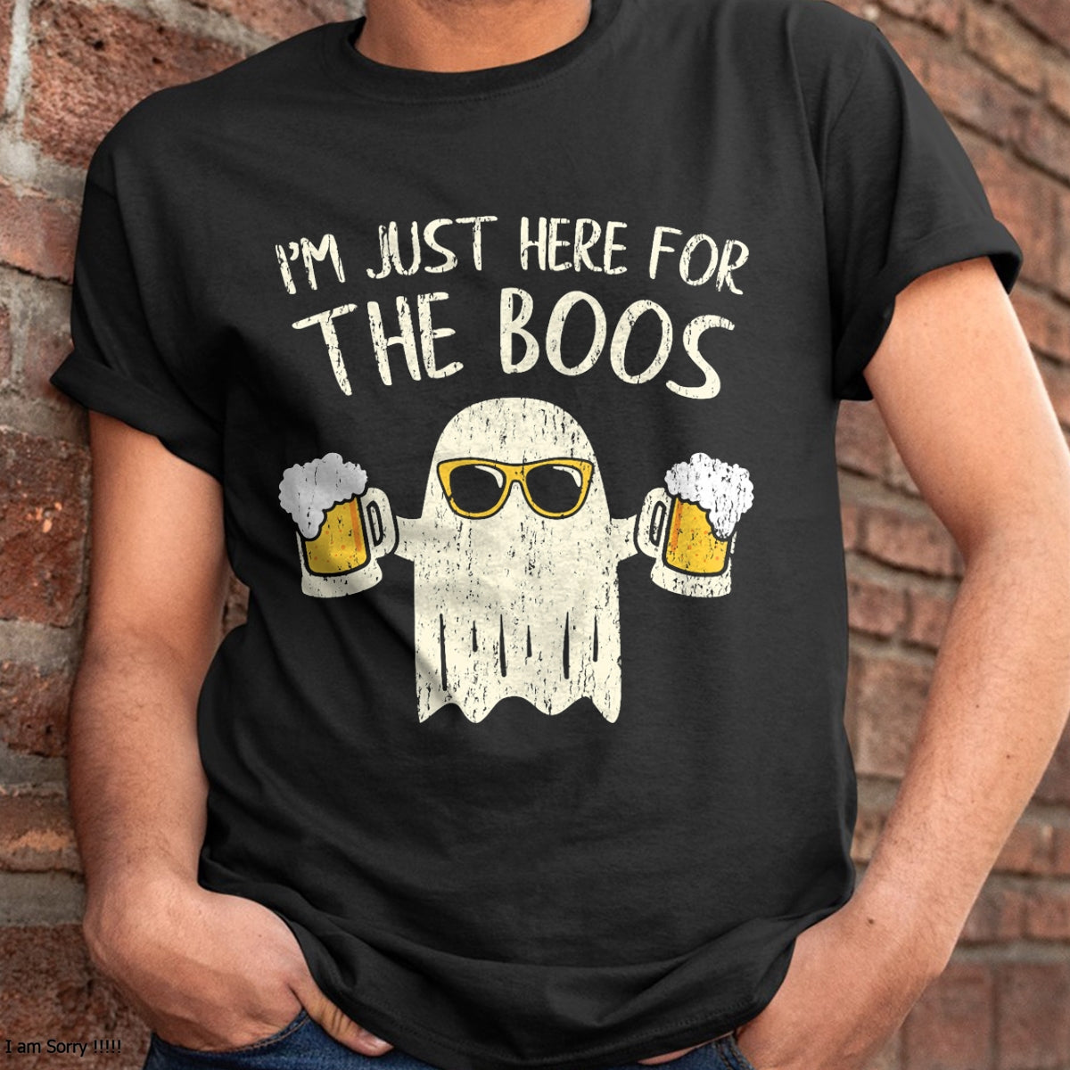 Hallowen Shirts for Family, Funny hallowen shirts, Hallowen Unisex T-Shirt/Hoodie/Sweatshirt HLT00 - Im Just Here for the Boos Funny Gift Halloween Ghost T-Shirt