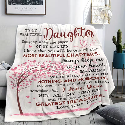 Special Gift For Your Daughter Blanket - From Mom06