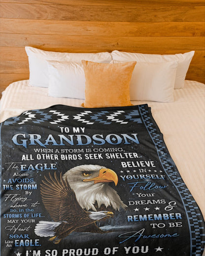 Special Gift For Your Grandson Blanket - From Grammy (SKUB07-45)