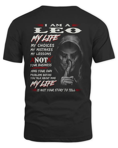 LEO ZODIAC HOODIE FOR MEN – MY LIFE, MY RULES, NOT YOUR BUSINESS - GIFT FOR MAN - TLEE00