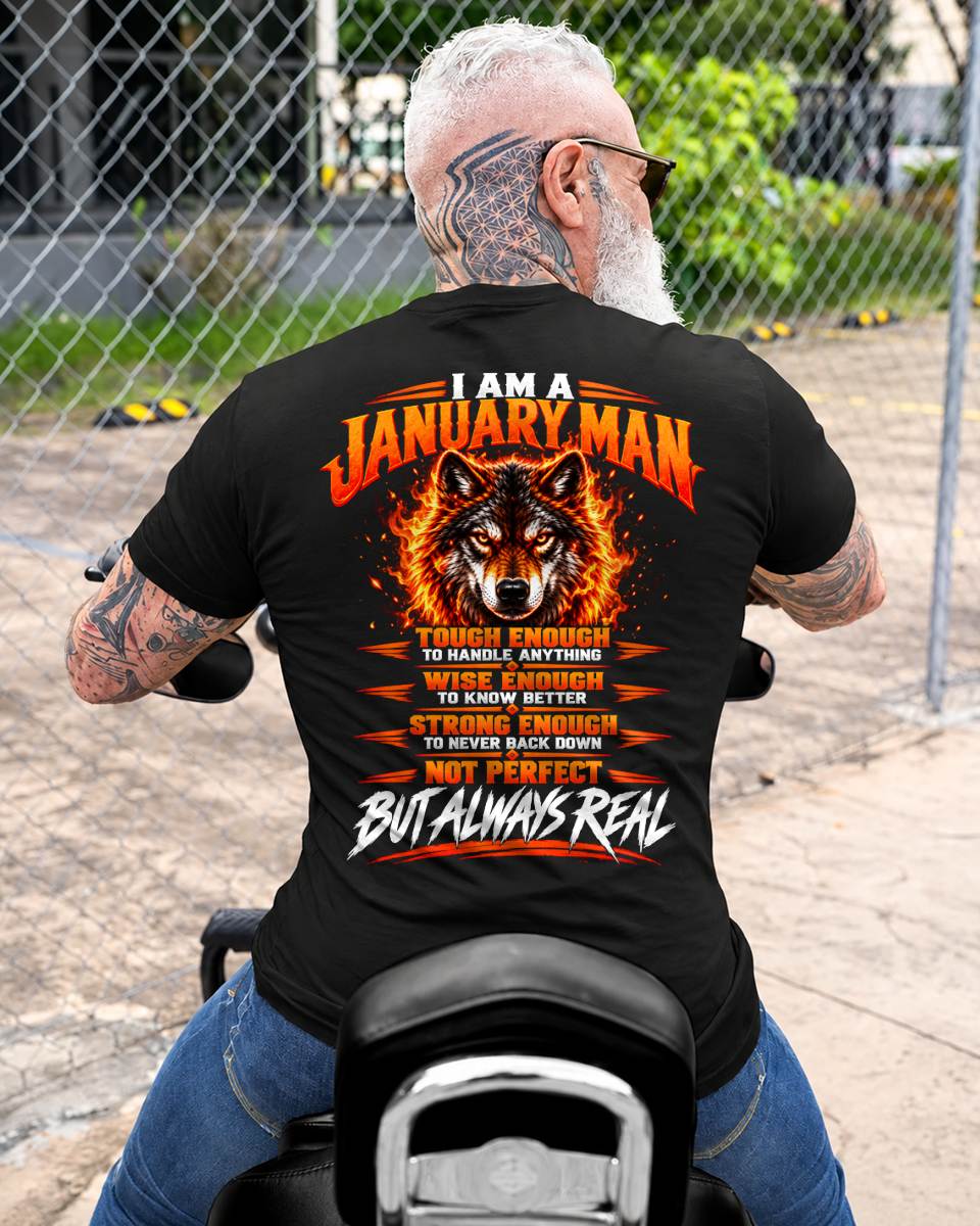 JANUARY – NOT PERFECT BUT ALWAYS REAL , WOLF SHIRT - FOR MAN - TLEE01 (SKU2610-56-01)