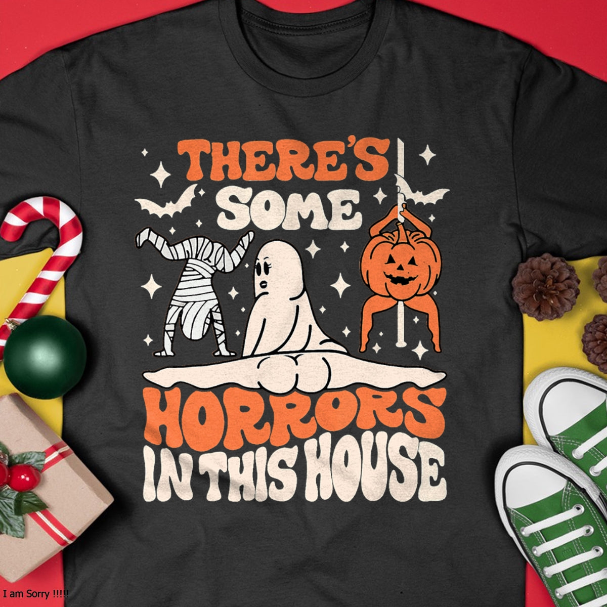 Hallowen Shirts for Family, Funny hallowen shirts, Hallowen Unisex T-Shirt/Hoodie/Sweatshirt HLT00 - There's Some Horrors In This House Ghost Pumpkin Halloween T-Shirt