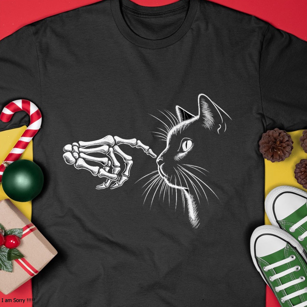 Hallowen Shirts for Family, Funny hallowen shirts, Hallowen Unisex T-Shirt/Hoodie/Sweatshirt HLT00 - Skeleton Hand Boop Black Cat Pet For Women Men Halloween T-Shirt