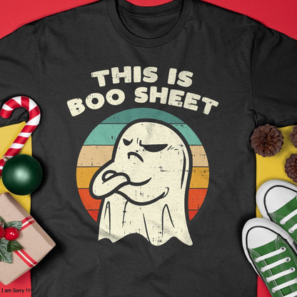 Hallowen Shirts for Family, Funny hallowen shirts, Hallowen Unisex T-Shirt/Hoodie/Sweatshirt HLT00 - This Is Boo Sheet Ghost Retro Halloween Costume Men Women T-Shirt