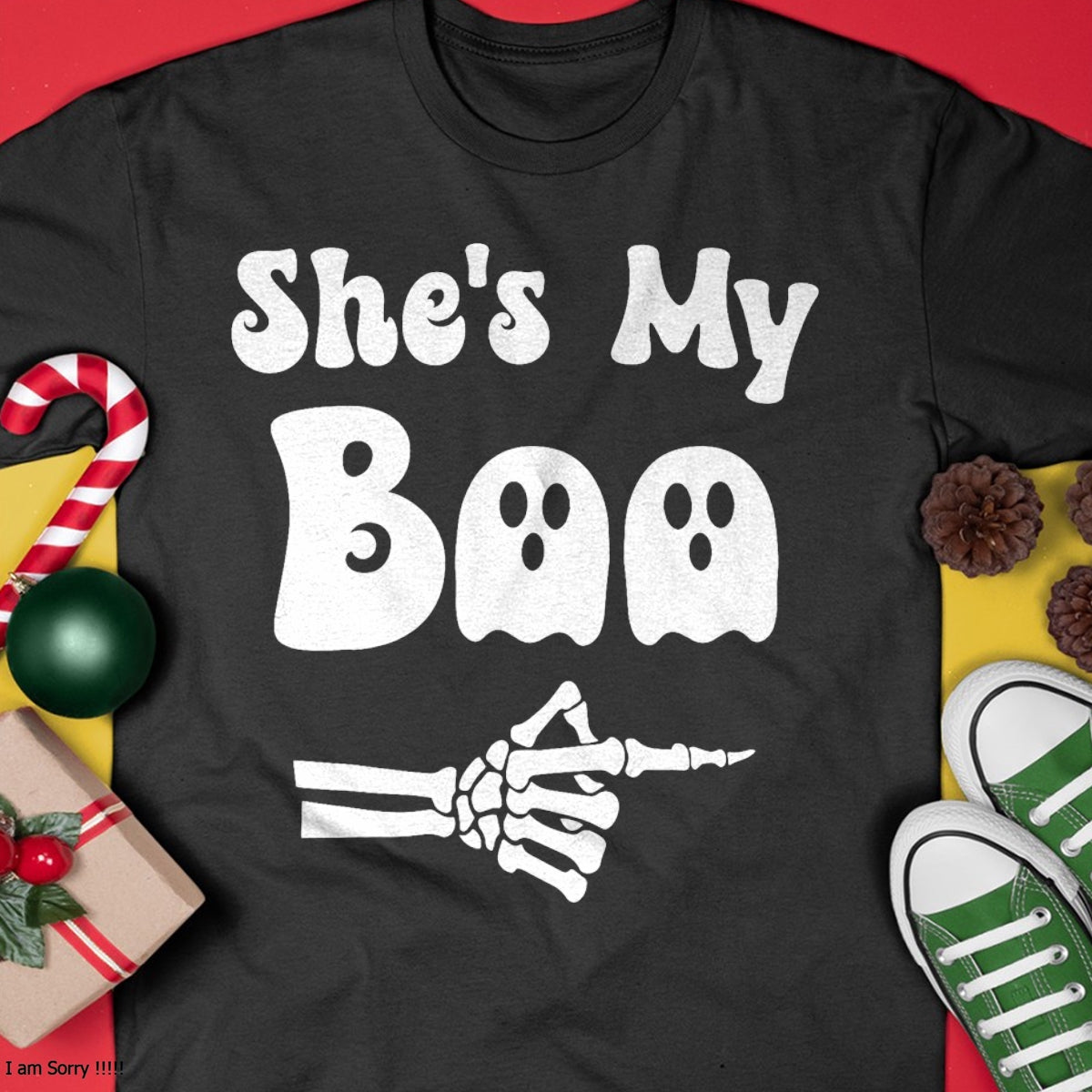 Hallowen Shirts for Family, Funny hallowen shirts, Hallowen Unisex T-Shirt/Hoodie/Sweatshirt HLT00 - She’s My Boo Skeleton Couples Matching Couple Halloween T-Shirt
