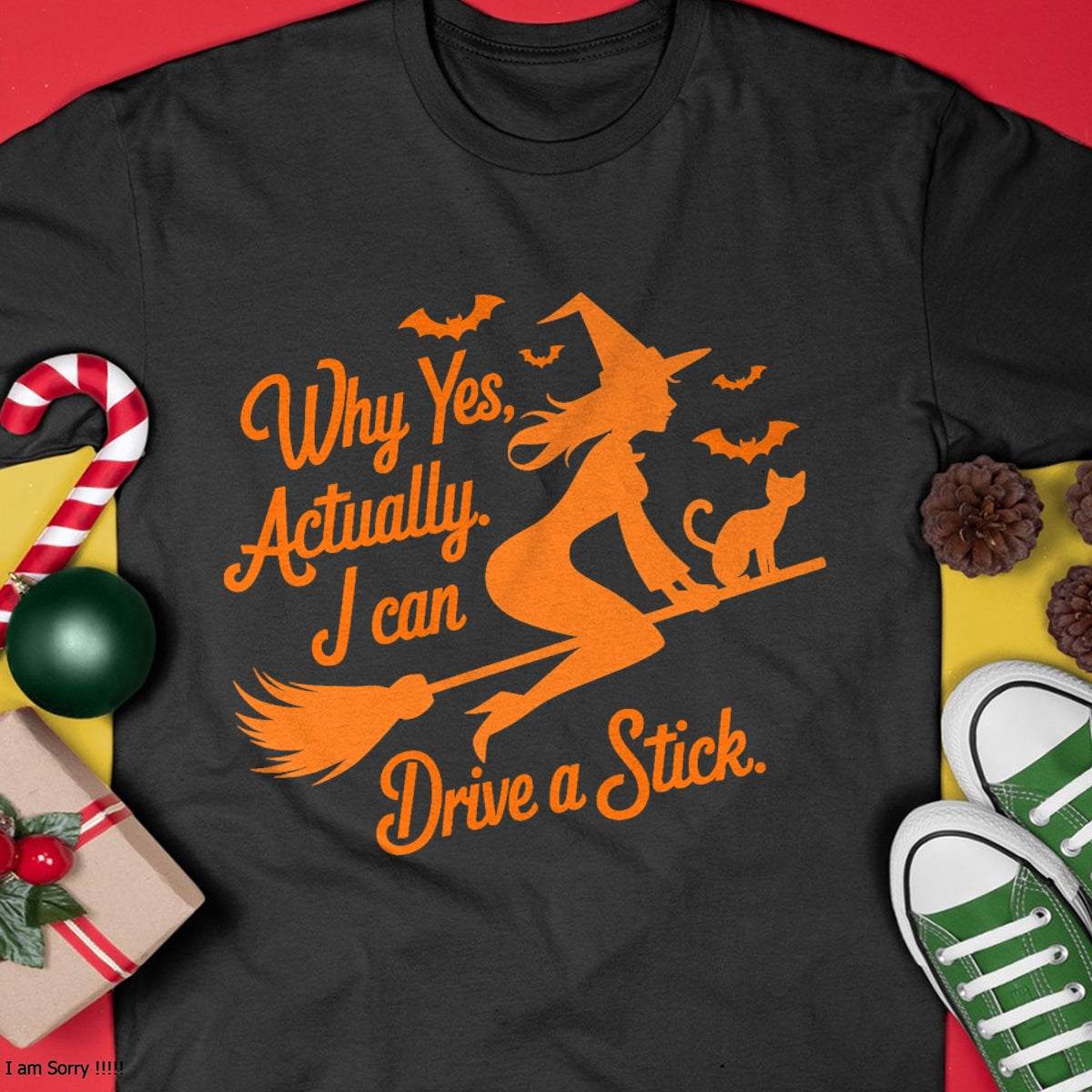 Hallowen Shirts for Family, Funny hallowen shirts, Hallowen Unisex T-Shirt/Hoodie/Sweatshirt HLT00 - Why Yes Actually I Can Drive A Stick Funny Halloween Witch T-Shirt