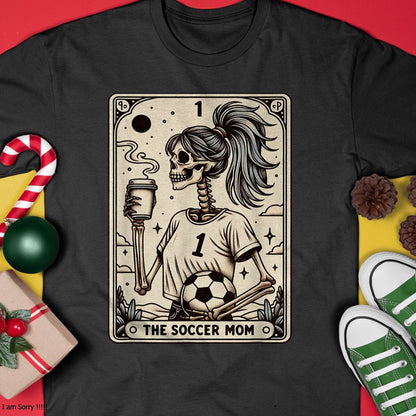 Hallowen Shirts for Family, Funny hallowen shirts, Hallowen Unisex T-Shirt/Hoodie/Sweatshirt HLT00 - Soccer Mom Tarot Card, Vintage Halloween Soccer Mama Sweatshirt