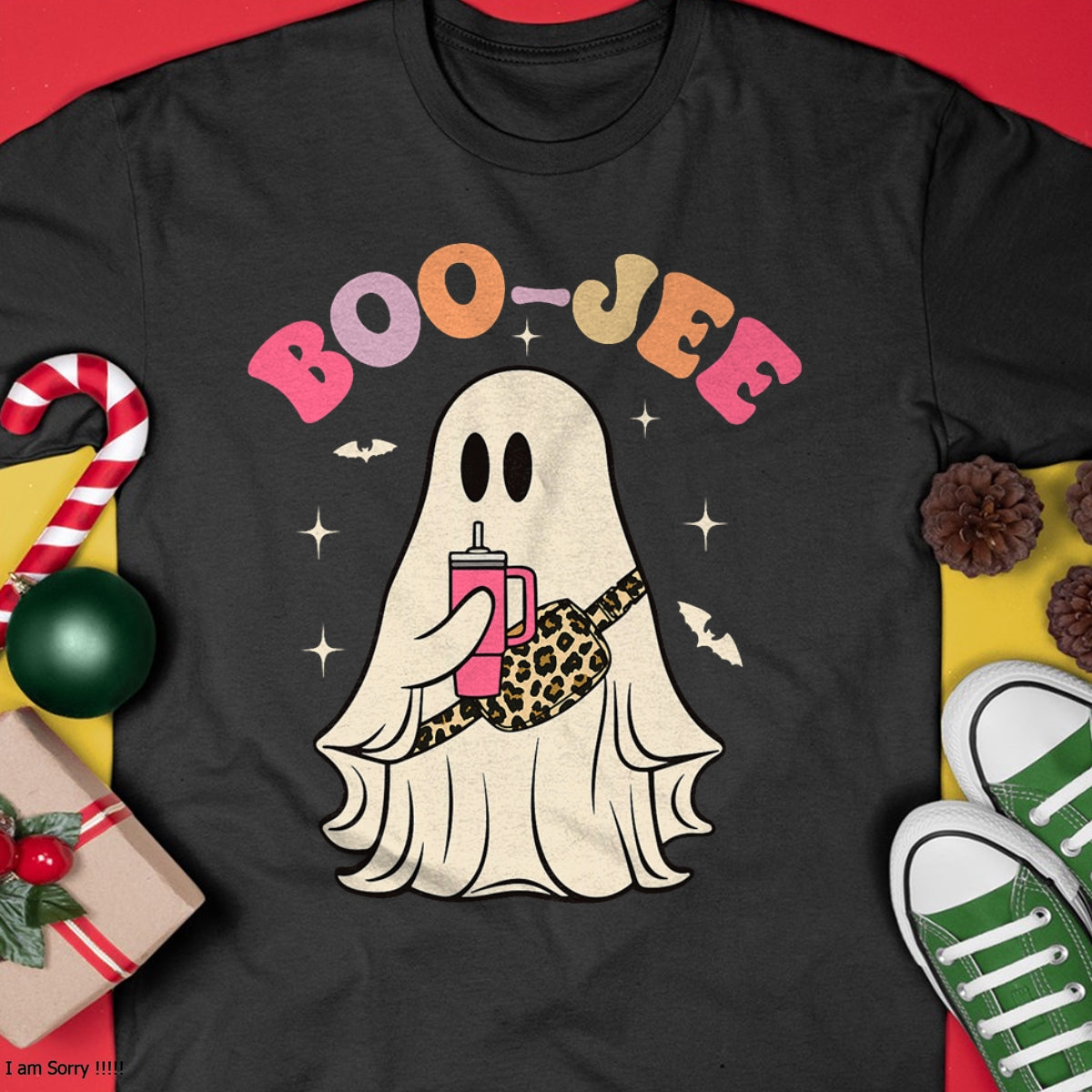 Hallowen Shirts for Family, Funny hallowen shirts, Hallowen Unisex T-Shirt/Hoodie/Sweatshirt HLT00 - Cute Boo Jee Ghost Halloween Leopard Ghost Womens T-Shirt