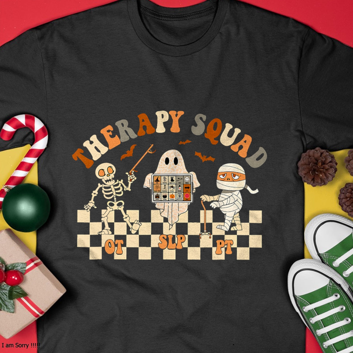 Hallowen Shirts for Family, Funny hallowen shirts, Hallowen Unisex T-Shirt/Hoodie/Sweatshirt HLT00 - Retro Therapy Squad SLP OT PT Team Halloween Speech Physical T-Shirt