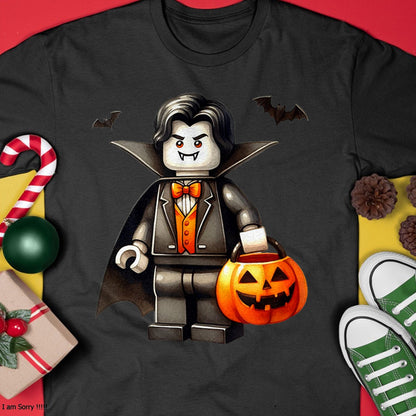 Hallowen Shirts for Family, Funny hallowen shirts, Hallowen Unisex T-Shirt/Hoodie/Sweatshirt HLT00 - Halloween Master Builder Vampire Kids Building Blocks Bricks T-Shirt