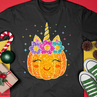 Hallowen Shirts for Family, Funny hallowen shirts, Hallowen Unisex T-Shirt/Hoodie/Sweatshirt HLT00 - Cute Unicorn Pumpkin Halloween Costume for Girl Kids Toddler T-Shirt
