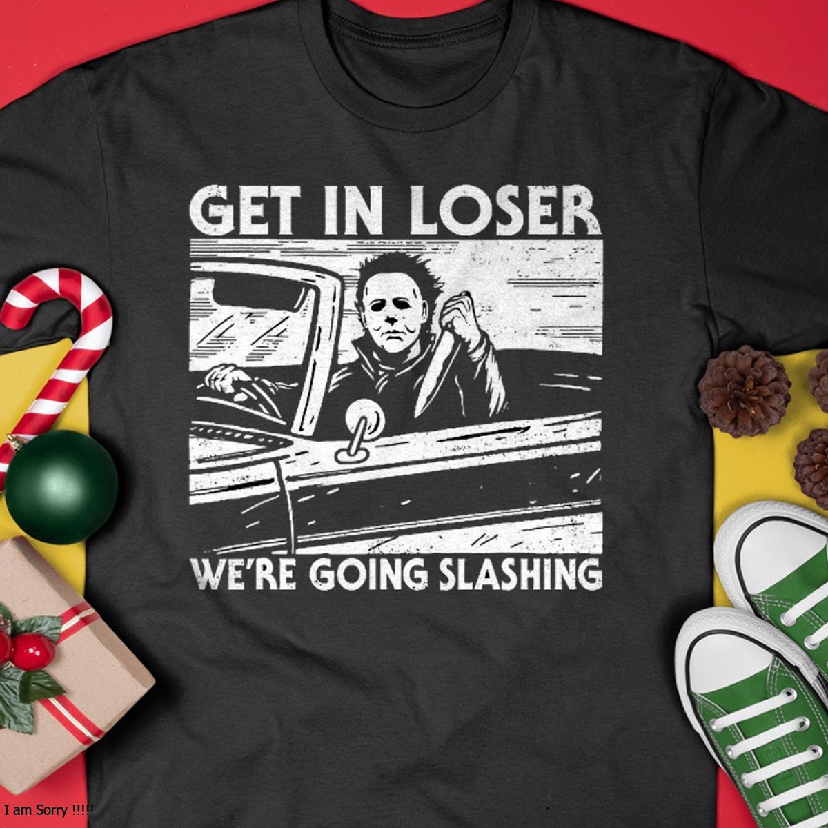 Hallowen Shirts for Family, Funny hallowen shirts, Hallowen Unisex T-Shirt/Hoodie/Sweatshirt HLT00 - Horror Halloween Character Get In Loser We're Going Slashing T-Shirt