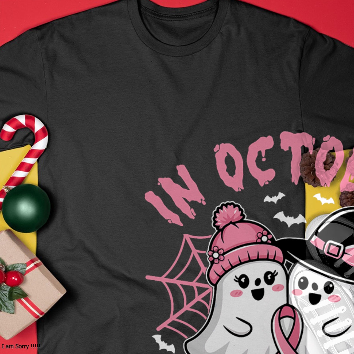 Hallowen Shirts for Family, Funny hallowen shirts, Hallowen Unisex T-Shirt/Hoodie/Sweatshirt HLT00 - Breast Cancer Women Shirts Halloween In October We Wear Pink T-Shirt