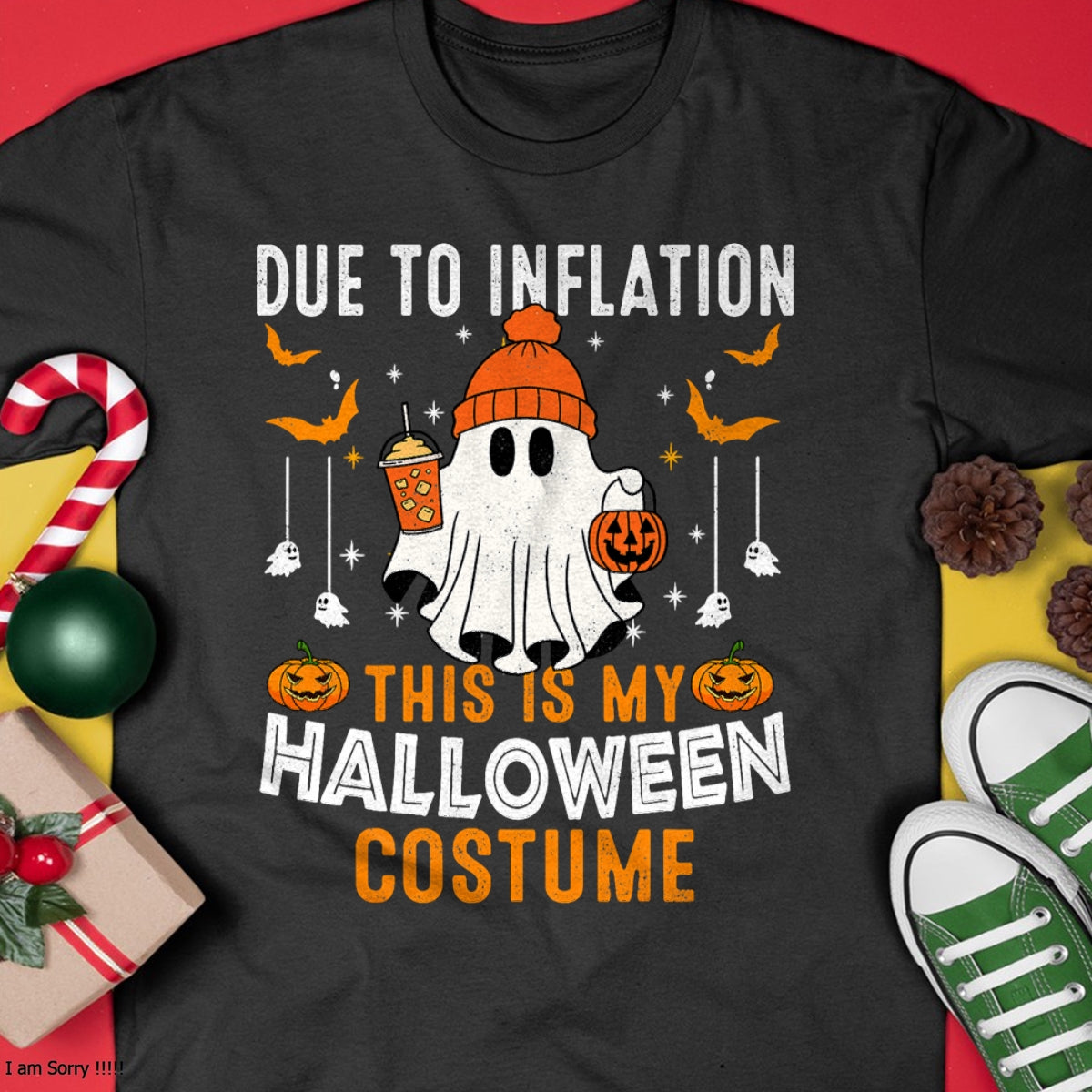 Hallowen Shirts for Family, Funny hallowen shirts, Hallowen Unisex T-Shirt/Hoodie/Sweatshirt HLT00 - Due To Inflation This Is My Halloween Costume Funny Pumpkins T-Shirt