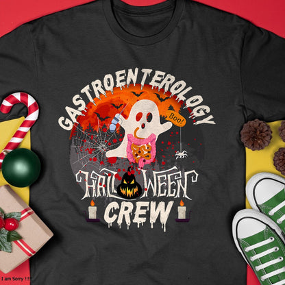 Hallowen Shirts for Family, Funny hallowen shirts, Hallowen Unisex T-Shirt/Hoodie/Sweatshirt HLT00 - Spooky gastroenterology Boo Crew endoscopy tech Halloween T-Shirt