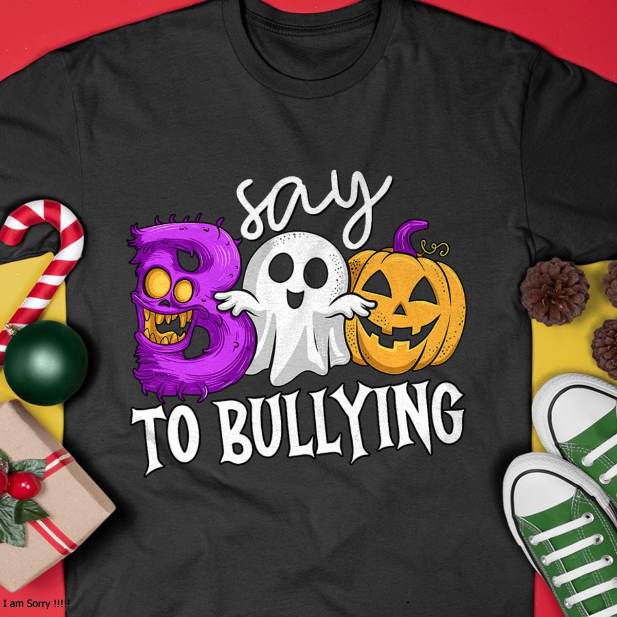 Hallowen Shirts for Family, Funny hallowen shirts, Hallowen Unisex T-Shirt/Hoodie/Sweatshirt HLT00 - Say Boo To Bullying Orange Anti Bullying Unity Day Halloween T-Shirt