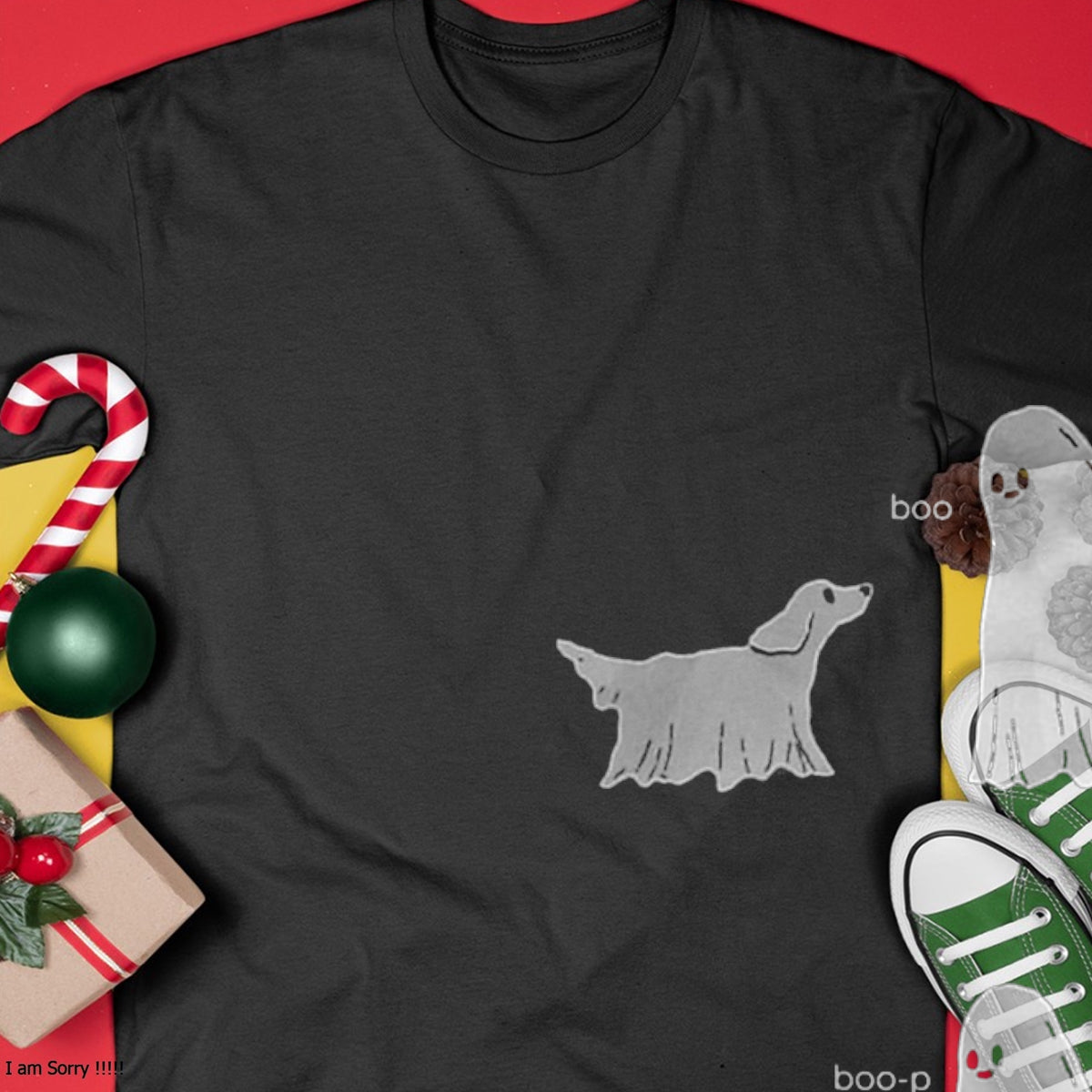 Hallowen Shirts for Family, Funny hallowen shirts, Hallowen Unisex T-Shirt/Hoodie/Sweatshirt HLT00 - Boo Boo-p Ghost Dog Halloween T-Shirt