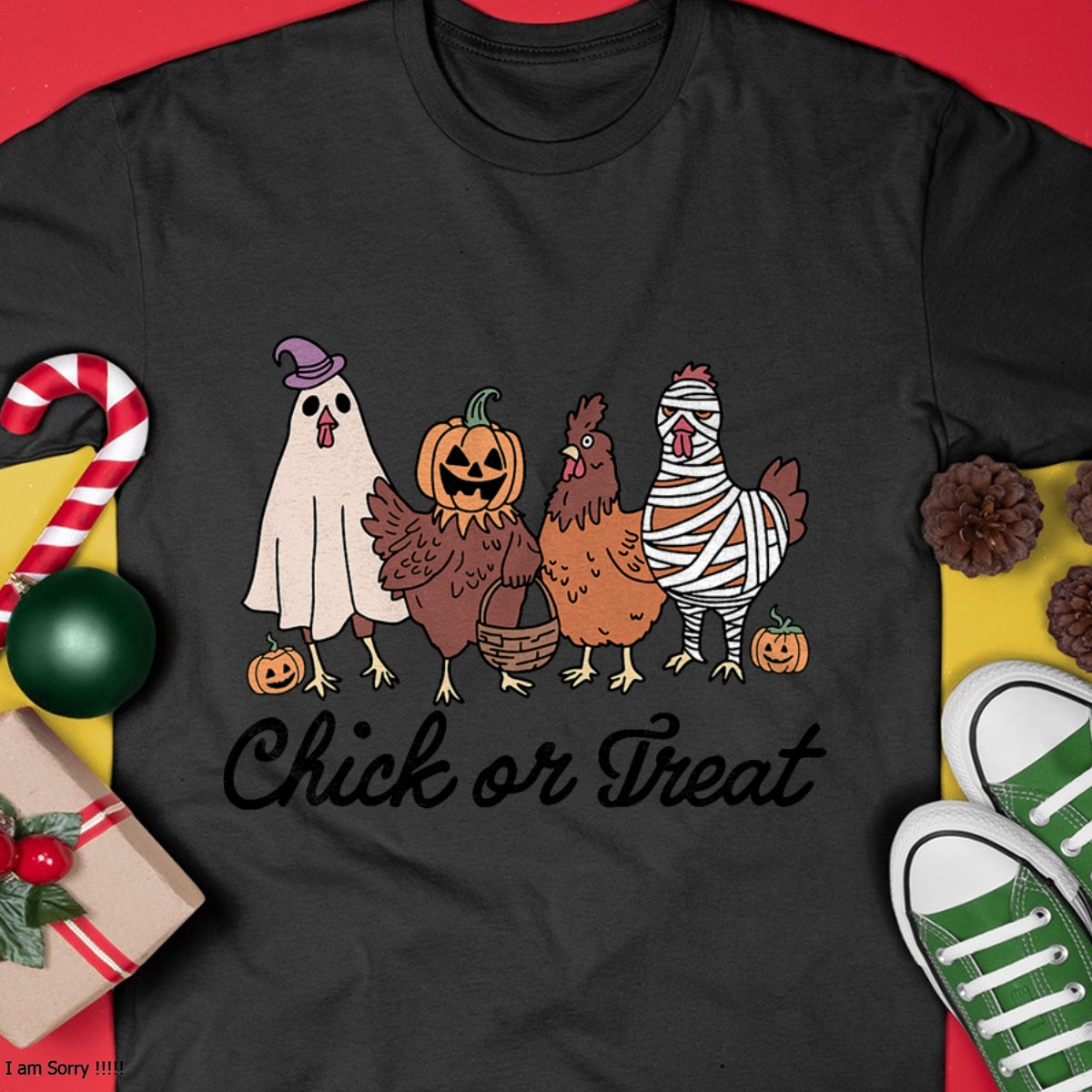 Hallowen Shirts for Family, Funny hallowen shirts, Hallowen Unisex T-Shirt/Hoodie/Sweatshirt HLT00 - Chick Or Treat Halloween Witch Spooky Chicken T-Shirt