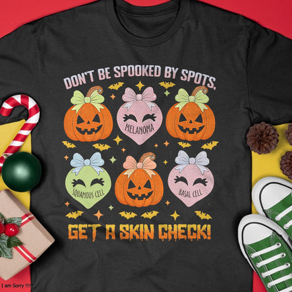 Hallowen Shirts for Family, Funny hallowen shirts, Hallowen Unisex T-Shirt/Hoodie/Sweatshirt HLT00 - Dermatology Nurse Halloween Get A Skin Check Dermatologist T-Shirt