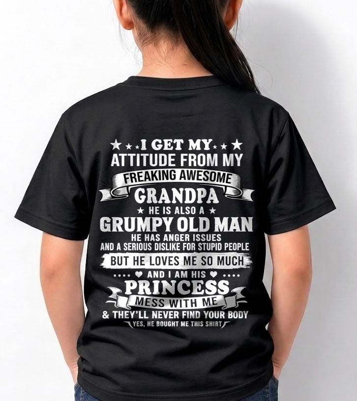 MY GRUMPY OLD GRANDPA LOVES ME FUNNY - FROM GRANDPA - TLEE00 (SKU2609-10-00)