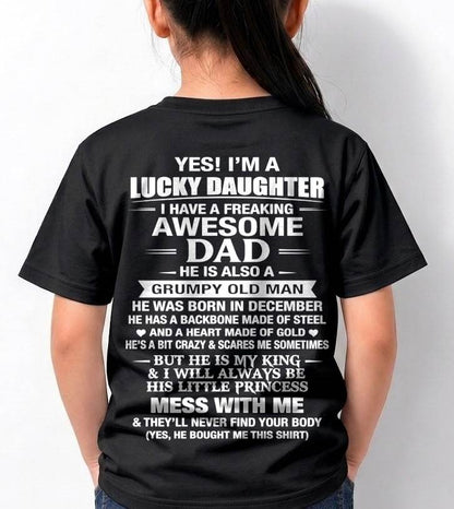 DECEMBER - BEHIND EVERY STRONG GIRL IS AN AWESOME DAD - FROM DAD - TLEE12 (SKU2605-405-12)
