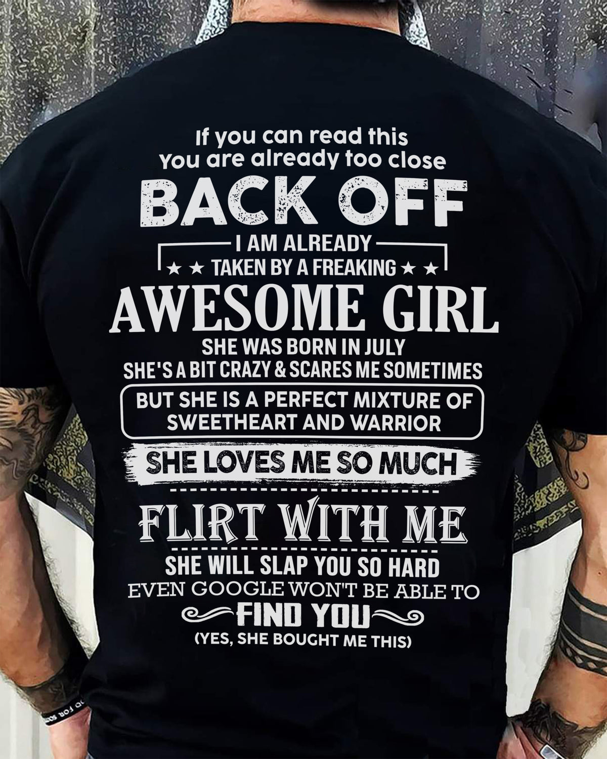 July – Awesome Girlfriend Born In July – Special gift for your Boyfriend – From Wife TLEE07 (SKU06-25-07)