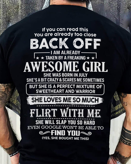 July – Awesome Girlfriend Born In July – Special gift for your Boyfriend – From Wife TLEE07 (SKU06-25-07)