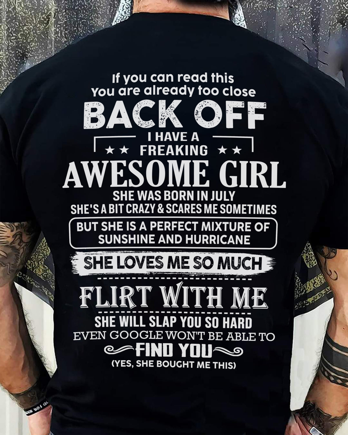 July – Awesome Girlfriend Born In July – Special gift for your Boyfriend – From Wife TLEE07 (SKU06-17-07)