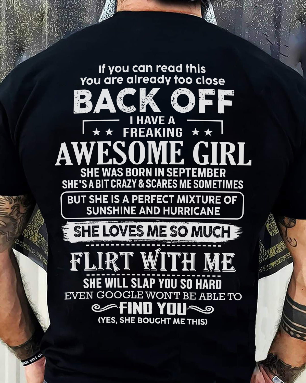 September – Awesome Girlfriend Born In September – Special gift for your Boyfriend – From Wife TLEE09 (SKU06-17-09)