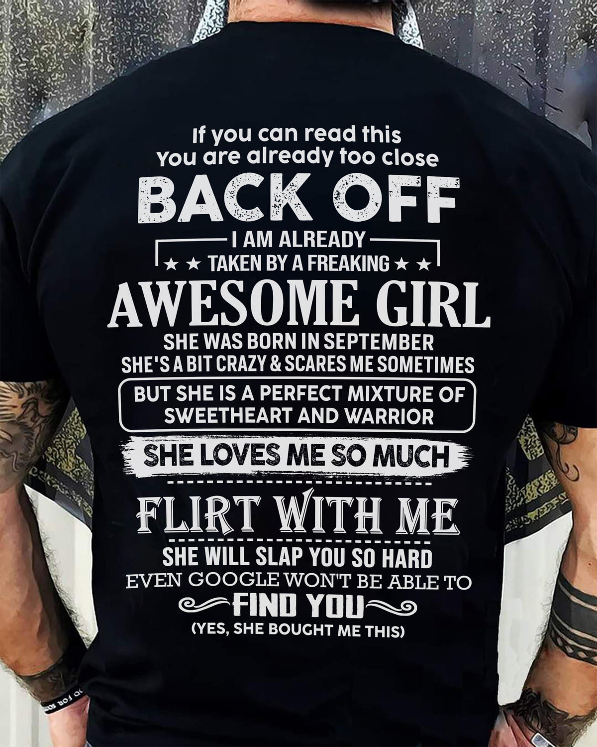 September – Awesome Girlfriend Born In September – Special gift for your Boyfriend – From Wife TLEE09 (SKU06-25-09)