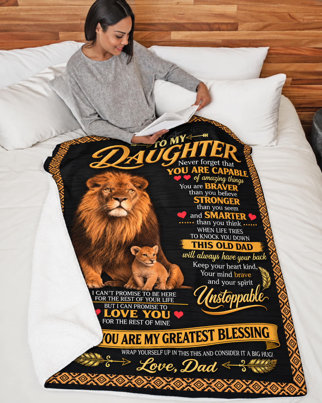 Special Gift For Your Daughter Blanket - From Dad (SKU2610-872)
