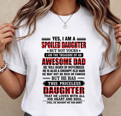 NOVEMBER - DAD’S SPOILED DAUGHTER - FROM DAD - TLEE11 (SKU2609-31-11)