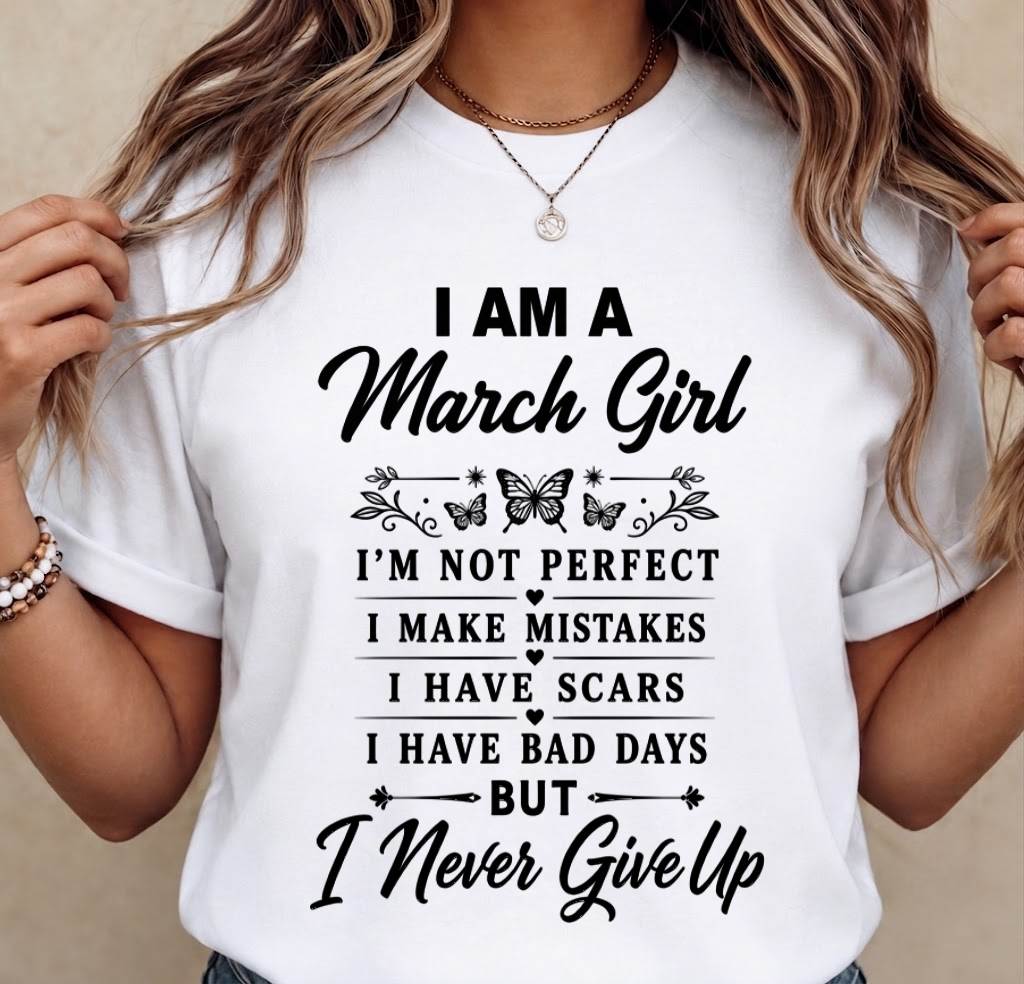 MARCH GIRL NEVER GIVE UP - FOR WOMEN - TLEE03 (SKU2606-378-03)
