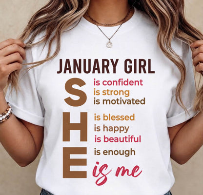 JANUARY GIRL - SHE IS ME - FOR WOMEN - TLEE01 (SKU2607-164-01)
