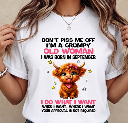 SEPTEMBER GRUMPY LADY SHIRT - FOR WOMEN - TLEE09 (SKU2607-215-09)