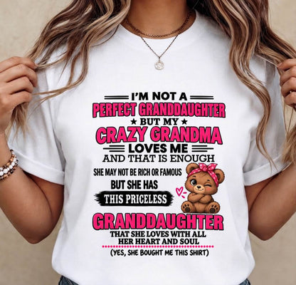 GRANDMA & PRICELESS GRANDDAUGHTER - FROM GRANDMA - TLEE00 (SKU2609-124-00)