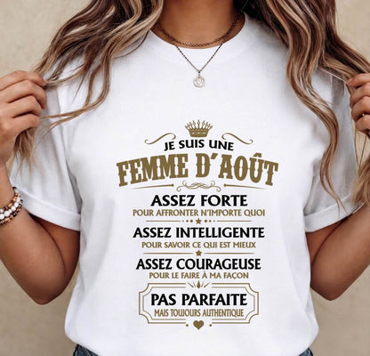 JE SUIS UNE FEMME D’AOÛT - fma TLEE08 (SKU2609-38-08)