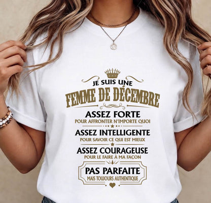 JE SUIS UNE FEMME DE DÉCEMBRE - fma TLEE12 (SKU2609-38-12)