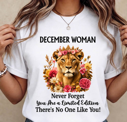 DECEMBER WOMAN – PROUD TO BE DIFFERENT - FOR WOMEN - TLEE12 (SKU2607-74-12)