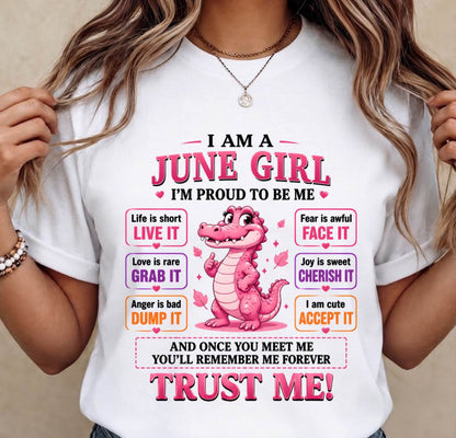 JUNE GIRL CUTE ALLIGATOR TEE - FOR WOMEN - TLEE06 (SKU2607-236-06)