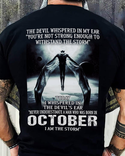 OCTOBER - THE DEVIL WHISPERED IN MY EAR - T-SHIRT FOR MAN - TLEE10 (SKU08-35-10)