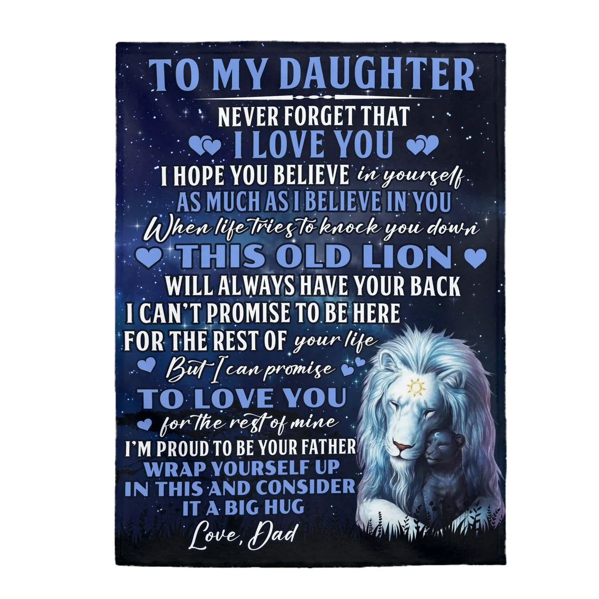 Special Gift For Your Daughter Blanket - From Dad